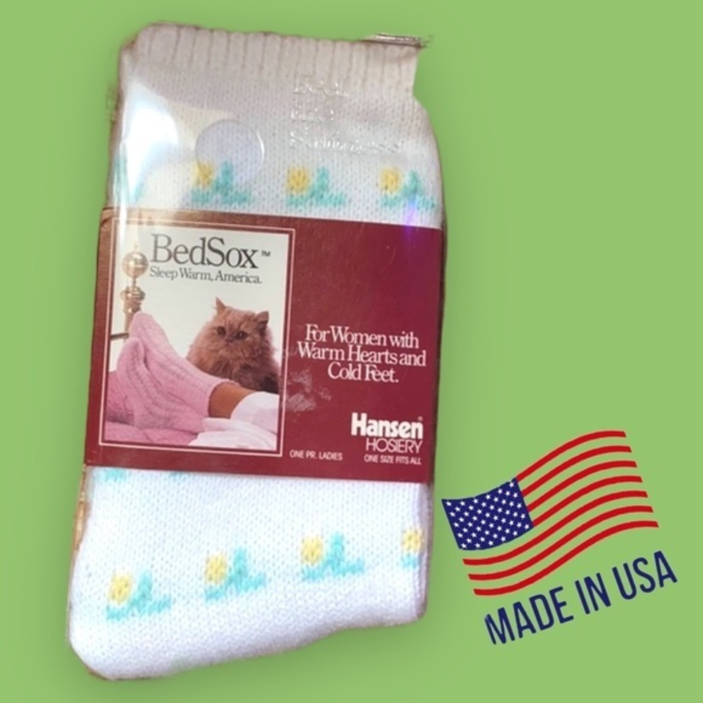 Rare Vintage Hansen‎ BedSox Bed Sox socks NIP
